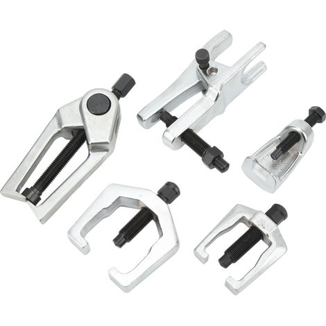 Lot de 5 extracteurs de rotules en acier allié, séparateur de biellettes de direction, outil de démontage avec boîte de rangement pour camions (1/5)
