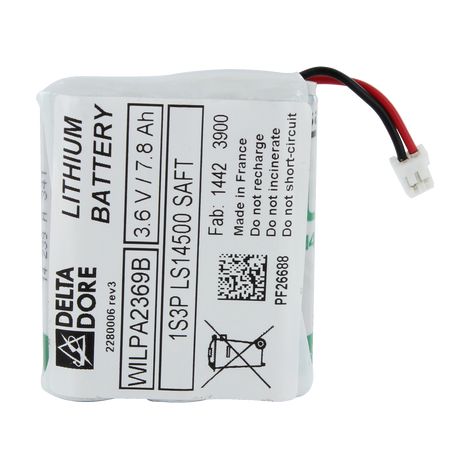 DELTA DORE - 6416223 Blocco batteria per tastiera touch di allarme Tyxal+ - Delta Dore