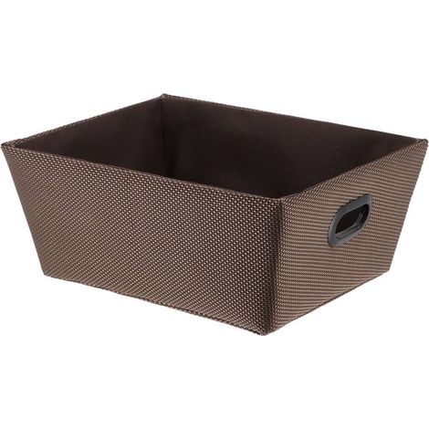 Ankleidekorb aus polyester l20,5xp26xh10,5 cm - braun - Tendance