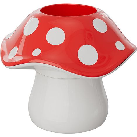 Boîte de rangement champignon mignonne, pot à stylos pour bureau et étudiant, rangement pour pinceaux de maquillage, design créatif (1/5)