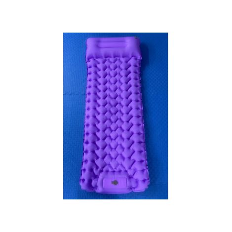 Matelas gonflable léger et portable, imperméable, pour camping, voyage, voiture, sieste, rangement, extérieur, tente, matelas gonflable à séchage rapide (violet)