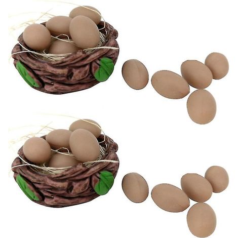 2er-Set Mini-Eiernest-Modell