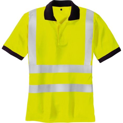 Warnschutz-Polo-SYLT, leuchtgelb, Gr. L