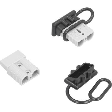 Connecteur électrique à connexion rapide pour treuil de récupération avec poignée 50 A 12-36 V CC Gris (1/5)