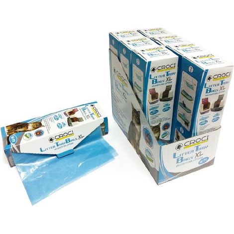 Set 8 confezioni Sacchetti per Lettiera 10Pz cad. taglia XL 70x40cm (1/2)