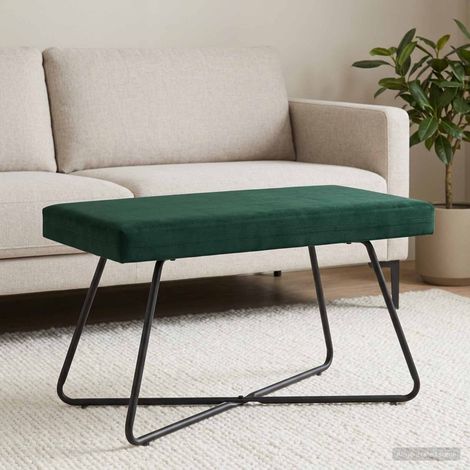 Teenpull – Bank Dunkelgrün 80 x 40 x 45 cm Samt (1/5)