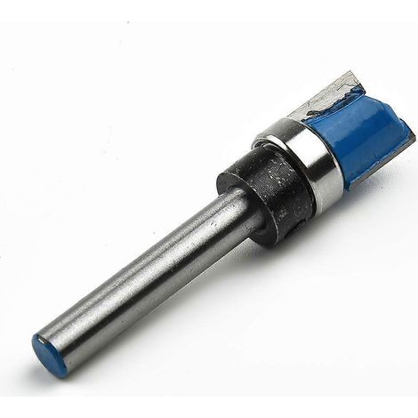 2 pièces Fraise à profiler droite à queue de 1/4" en carbure pour finition affleurante, outil de menuiserie pour tenons, pièces détachées pour outils de travail du bois (1/4)