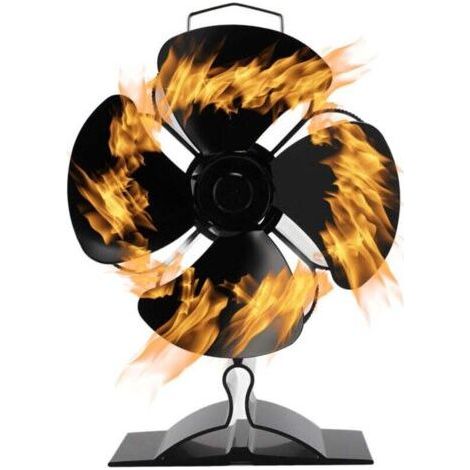 Ventilateur de poêle sans électricité Autres accessoires de cheminée Poêle Souffleur pour cheminée (1/5)