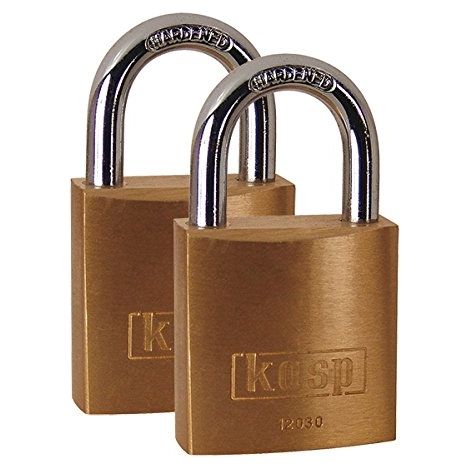 Candado Kasp K12030D2 30 mm con llave 2 unidades