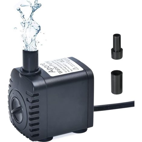 pompe à eau submersible 600 L/h 8 W – pompe d’aquarium ultra-silencieuse et réglable pour étang, fontaine, réservoir de poissons et systèmes hydroponiques (1/5)