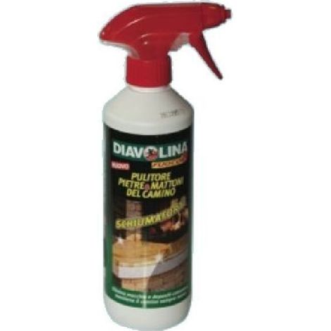 Diavolina Fuoco Pro Pulitore Pietre e Mattoni Spray - Confezione 500 ml - (1/6)