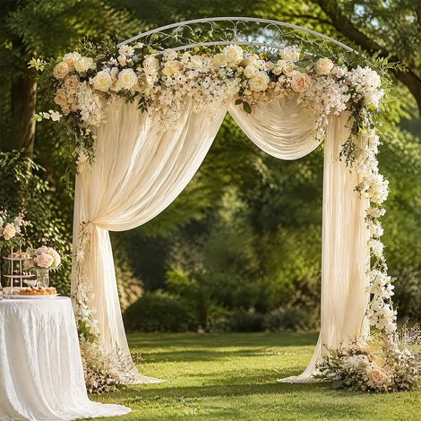 Wedding Hanging, 75cm x 800cm Wedding Arch Sheer Fabric (1/5)