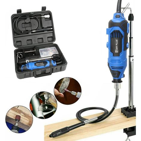 Rotary Tool Kit 135W with 80 Accessories & Storage Case - Variable Speed 10000-32000rpm Engraving Tool Kit - Mini Electric Rotary Multi Tool Set for Craft Projects, DIY Creations, Cutting - Blue