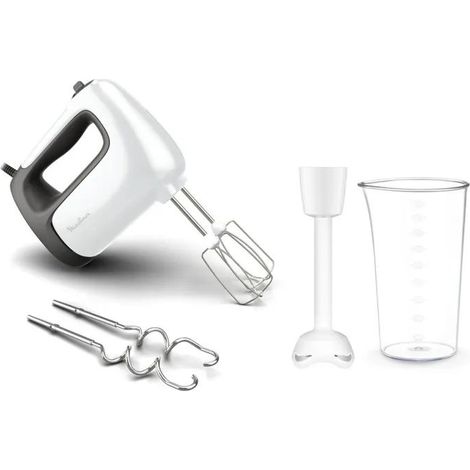 Moulinex Prep'Mix+ 500W Handmixer Weiß Anthrazit
