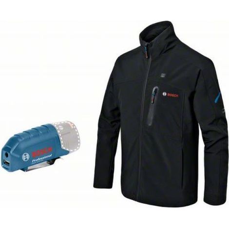 Bosch beheizbare Jacke / Heizjacke GHJ 12+18V XA (Basic Version) ohne Akku, Gr. L schwarz (1/4)