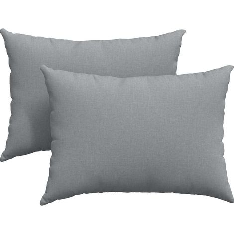 Maison Exclusive - Cuscini da Divano 2 pcs Grigio chiaro 70 x 50 cm Tessuto