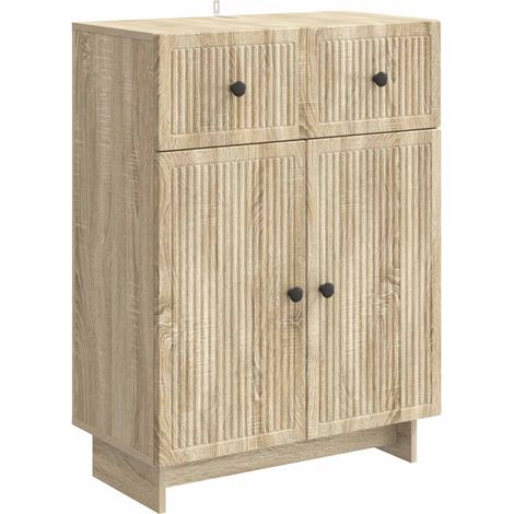 Aparador Roble Sonoma 66 x 34,5 x 90 cm Madera de Ingeniería vidaXL