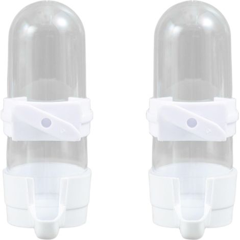Mangeoire et Abreuvoir Automatique 2 en 1 pour Oiseaux Distributeur de Nourriture et d'Eau pour Cage Perruche Canari Bourke (1/5)