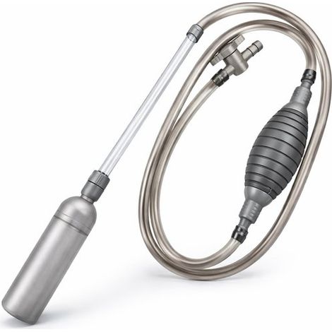 Aspirateur et pompe pour aquarium - Manuel - 240 cm - Nettoyage d'aquarium - Qualité supérieure - Tuyau d'aspiration - Vanne d'arrêt - Tubes robustes - Filtre (1/5)