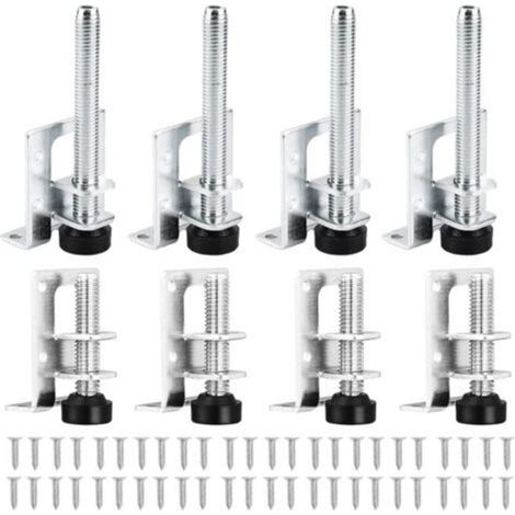 8 Pieces Heavy Duty Adjustable Leveling Feet, Heavy Duty Leveling Feet with Nuts, Adjustable Feet, for Furniture, Table, Sofa, Cabinets, Workbench (1/5)