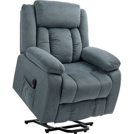 Sillón relax eléctrico con ayuda para levantarse, reclinable hasta 150°, gris (1/5)
