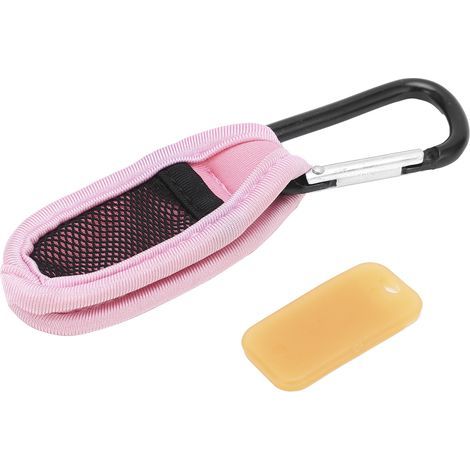 Clip anti-moustiques portable contenant des huiles essentielles naturelles, adapté à une utilisation extérieure en été, rose. (1/5)