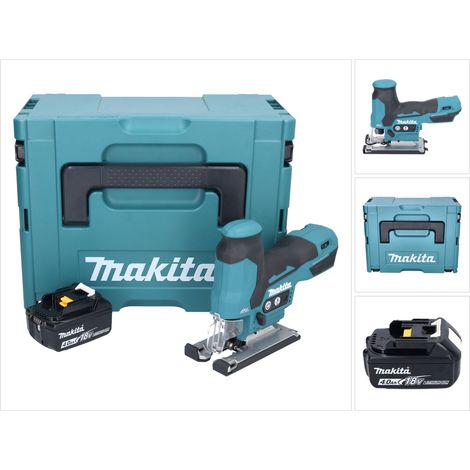 Seghetto alternativo a batteria Makita DJV 185 M1J 18 V brushless + 1x batteria ricaricabile 4,0 Ah + Makpac - senza caricabatterie