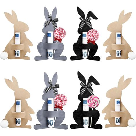 Easter Gift Wrap with Money, Easter Gift Box with 8 Felt Decorations, Colorful Gift Wrap with Bunny Decoration for Easter Nests (1/5)