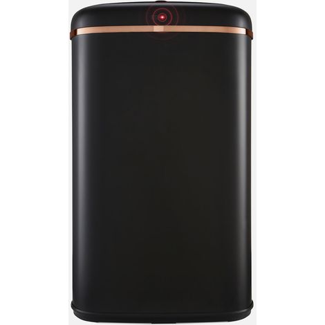 Tower T838010BLK Cavaletto Square Sensor Bin, 58L, Black and Rose Gold (1/5)