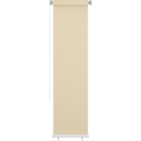 vidaXL Outdoor Roller Blind Cream 65(W)x230(H) cm HDPE