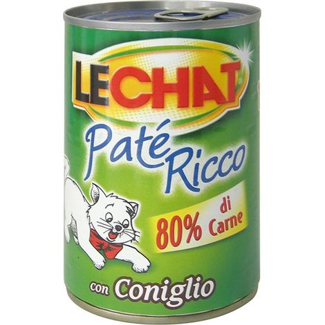 LeChat Gatto Adult Paté 400gr ricco con Coniglio