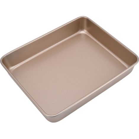 Hochwertige, antihaftbeschichtete Kuchenform aus Stahl für Backofen, Backblech, Nougat, Schneeflockenkuchen, Gold, 13 Zoll (1-2,5 cm Toleranz) A-7 (1/5)