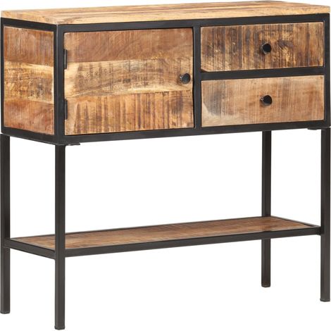 Sideboard 85x30x80 cm Raues Mangoholz vidaXL