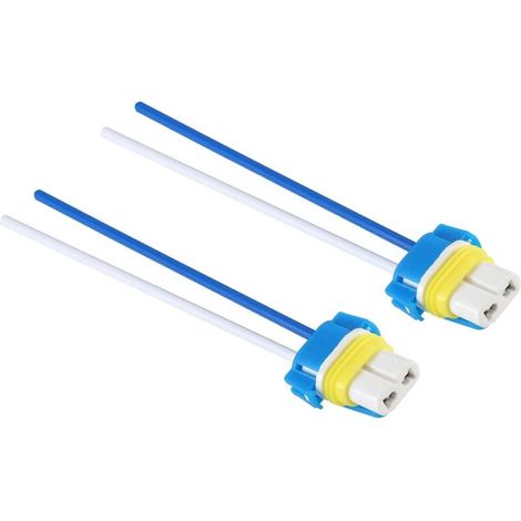 2 pièces 9005 9006 HB3 HB4 adaptateur femelle en céramique prises de faisceau de cables connecteur de fil pour phares antibrouillard (1/4)