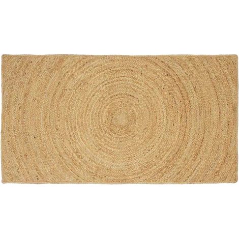 vidaXL Tappeti per area Naturale 60 x 110 cm Juta