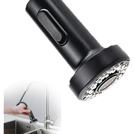 Robinet d'évier de cuisine pivotant à 360°, 2 modes, mitigeur flexible avec adaptateur de douche, universel et pivotant. (1/4)
