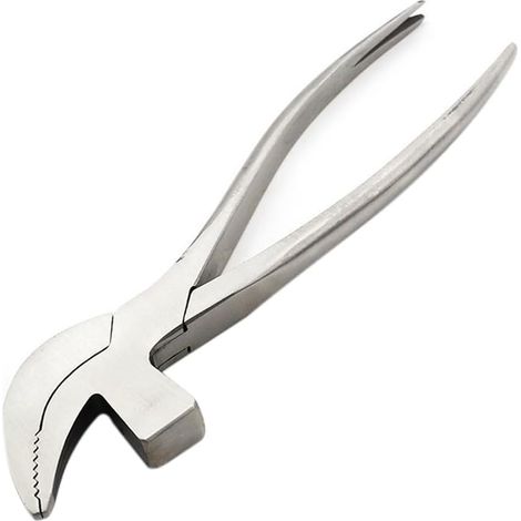 Stainless steel needle-nose pliers - Repair tool - Needle-nose pliers with nail removal for shoemaking - Leather repair technology (1/5)