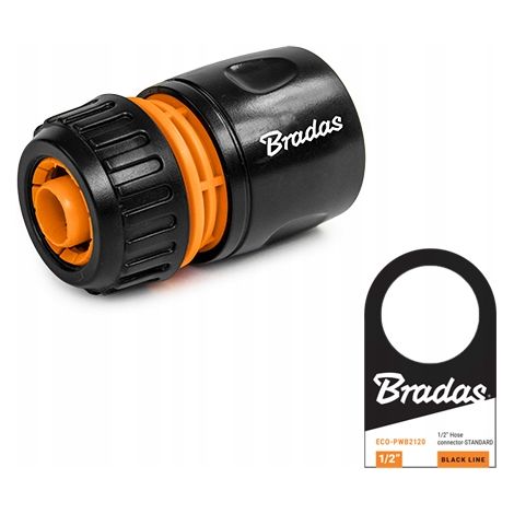 Conector rápido Bradas ECO-PWB2120 Black Line de 1/2" (1/3)