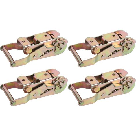 4 Pcs Carbon Steel Ratchet Tensioner 1500kg Pull Force For Securing Loads on Cars, Trucks and Trailers (1/5)