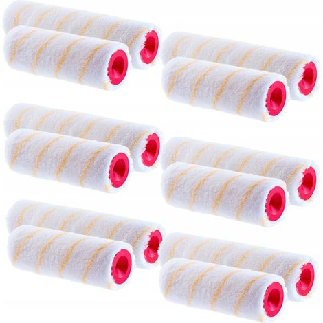 KADAX Farbwalze Set, Farbrolle, Weiß gestreift, 20 cm + 25 cm, 6 Stück (1/5)