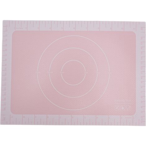 Antihaft-Backmatte aus Silikon für Macarons, Kekse und Brot, rosa Hintergrund. (1/5)