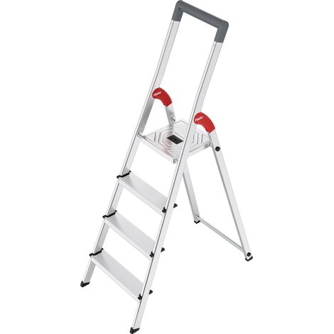 Hailo L51 StandardLine, Sicherheits-Stehleiter, 4 Stufen (1/5)