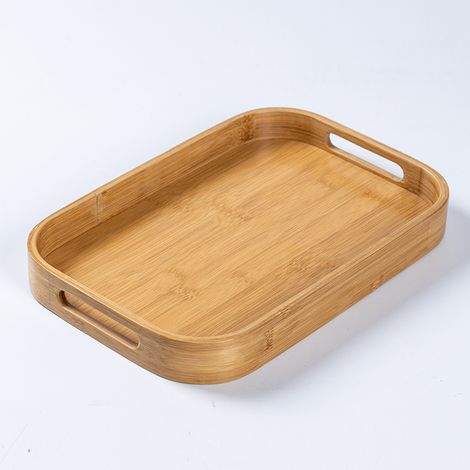 Nueva bandeja de té de bambú, ideal para el hogar, restaurantes y hoteles. Bandeja larga y portátil, de estilo japonés simplificado, bandeja pequeña para té. Servicio de té al por mayor. 40 x 28 x 5 c (1/5)