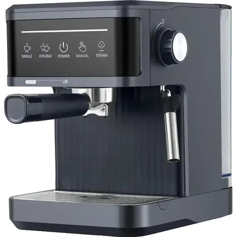 Espressomaschine, Automatischer Milchaufschäumer, Halbautomatischer Betrieb, Schwarz, EU-a (1/2)