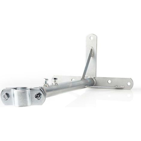 Support mural satellite distance minimale au mur 550 mm distance maximale au mur 950 mm distance au mur 000 mm diametre du collier de serrage 32 - 42 mm acier argent