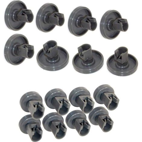 Ruedas para lavavajillas Electrolux Juego completo universal de ruedas para cesta superior e inferior Compatible con Faure, Zanussi, AEG, Electrolux