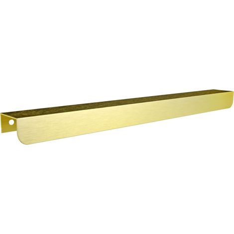Maniglia per mobile UA07 Edge, oro opaco, arrotondata, 212 mm, per mobile 32/52 (1/5)