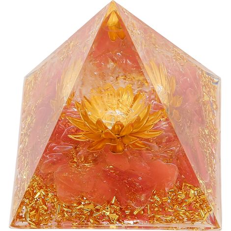 Pyramide de Cristal en Pierre Concassée pour Décoration Intérieure, Méditation et Réduction du Stress (1/5)