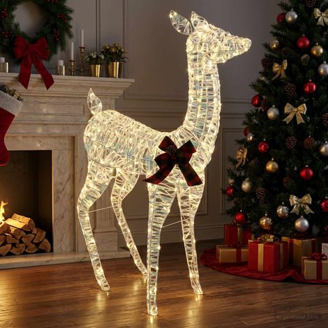 vidaXL Renna di Natale 3D LOVIISA 200 LED Bianco caldo (1/5)