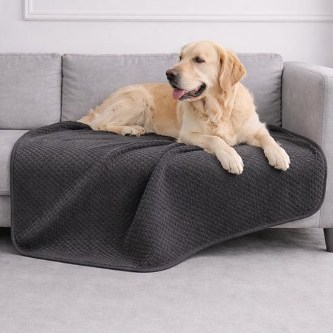1 Couverture Chien, Imperméable, Polaire Réversible, Lavable, Voiture Lit Canapé (1/5)